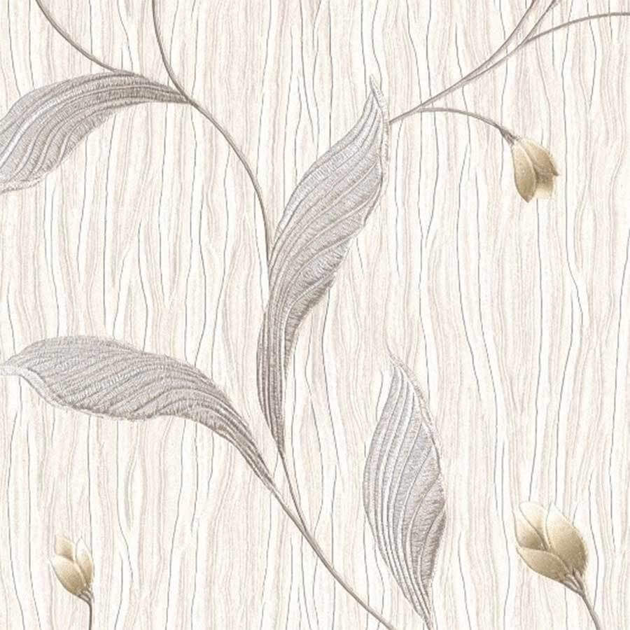 Wallpaper  -  Belgravia Tiffany Platinum Motif Beige/Silver Wallpaper - 161  -  50084590