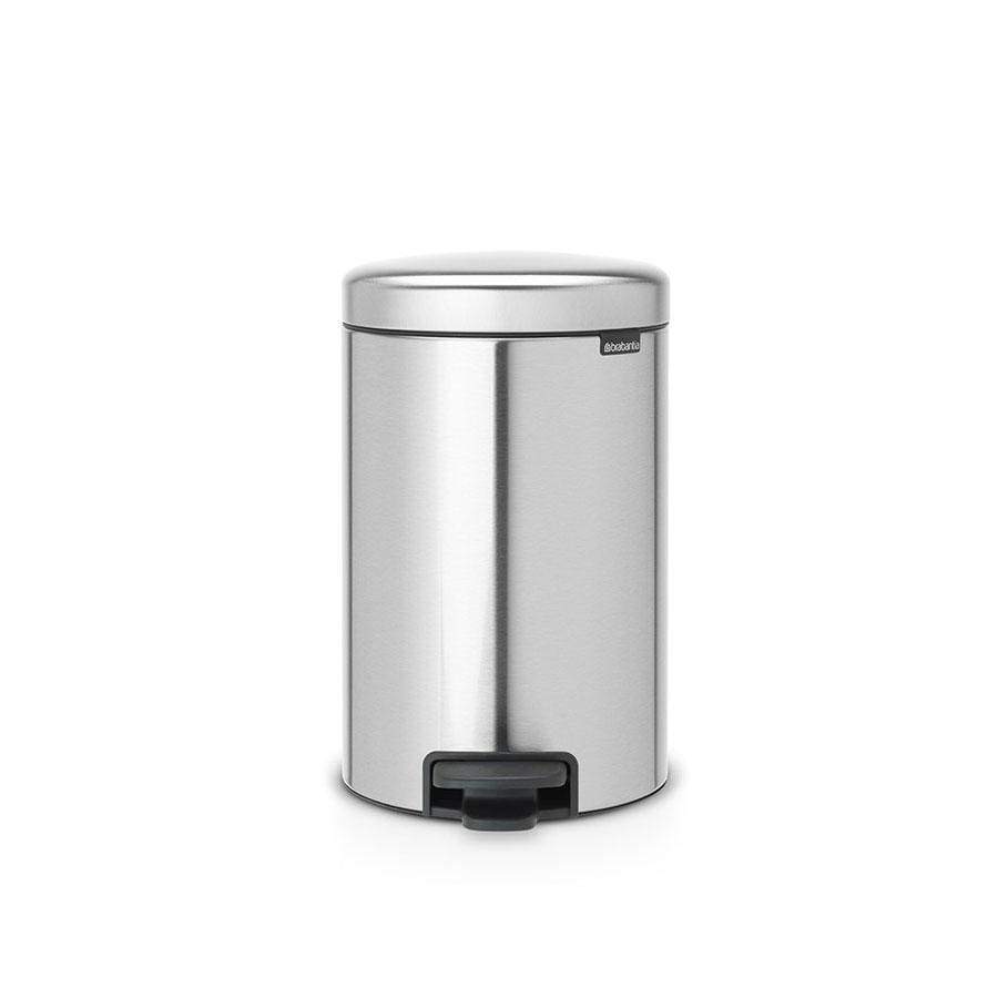 Kitchenware  -  Brabantia Matt Steel Fingerprint Proof 12L Pedal Bin  -  50132109