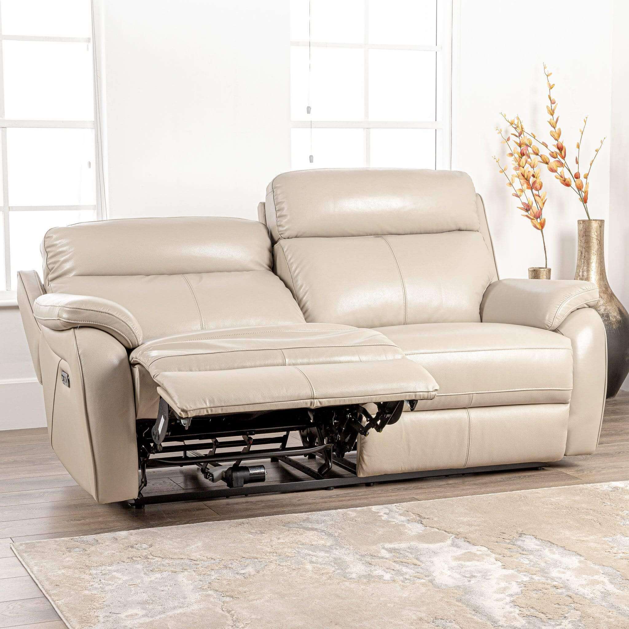 5 seater leather online recliner sofa