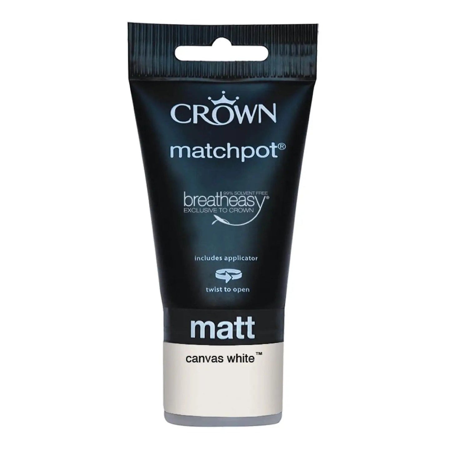 Paint  -  Crown Vinyl Matt Canvas White - 40Ml  -  50143827