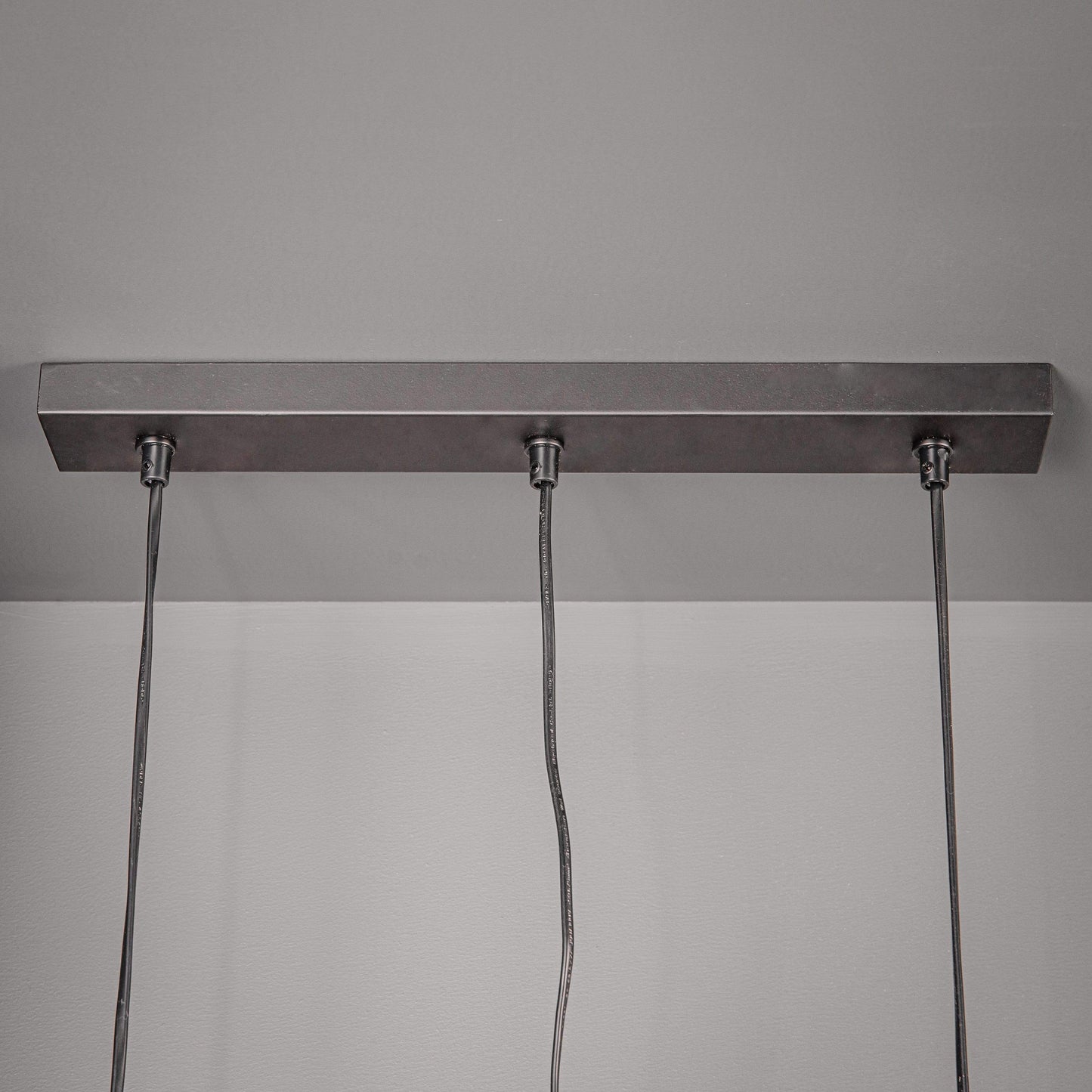 Lights  -  3 Bar Pendant Black & Polished Chrome Ceiling Light  -  50139674