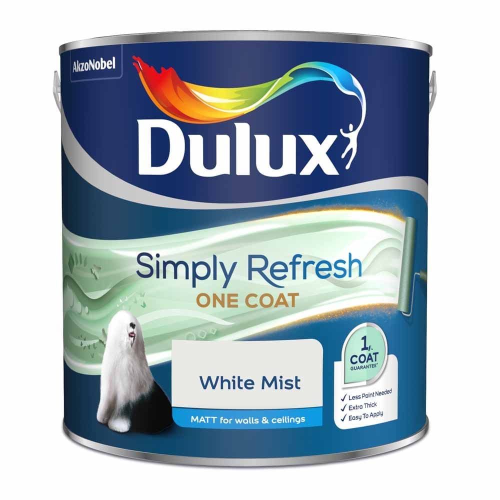 Paint  -  Dulux Simply Refresh White Mist 2.25L  -  50156169