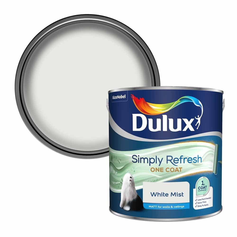 Paint  -  Dulux Simply Refresh White Mist 2.25L  -  50156169