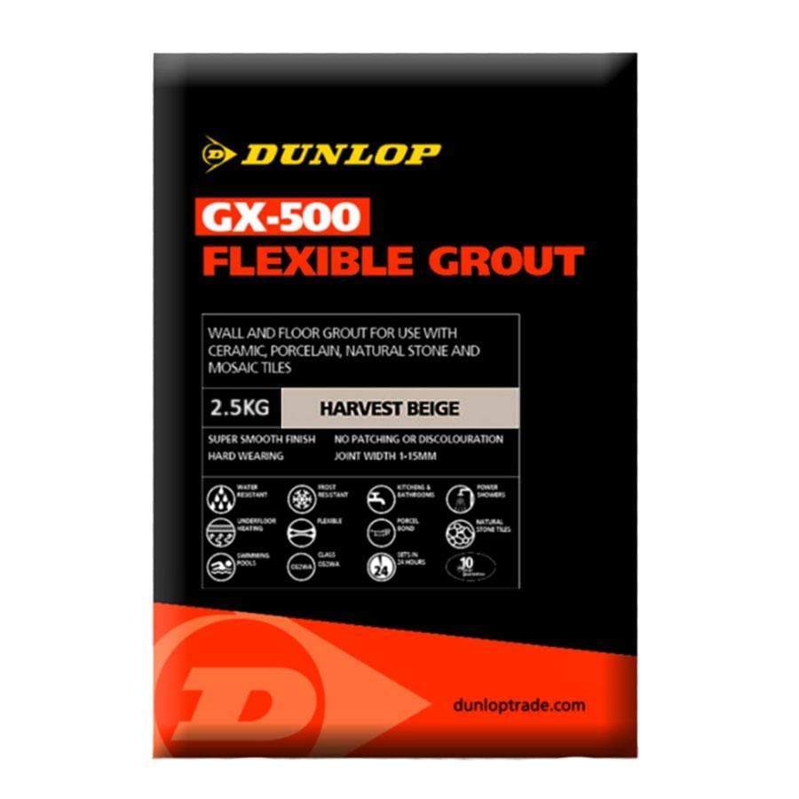 Flooring & Carpet  -  Dunlop Gx-500 Flexible Wall And Floor Grout Harvest Beige  - 