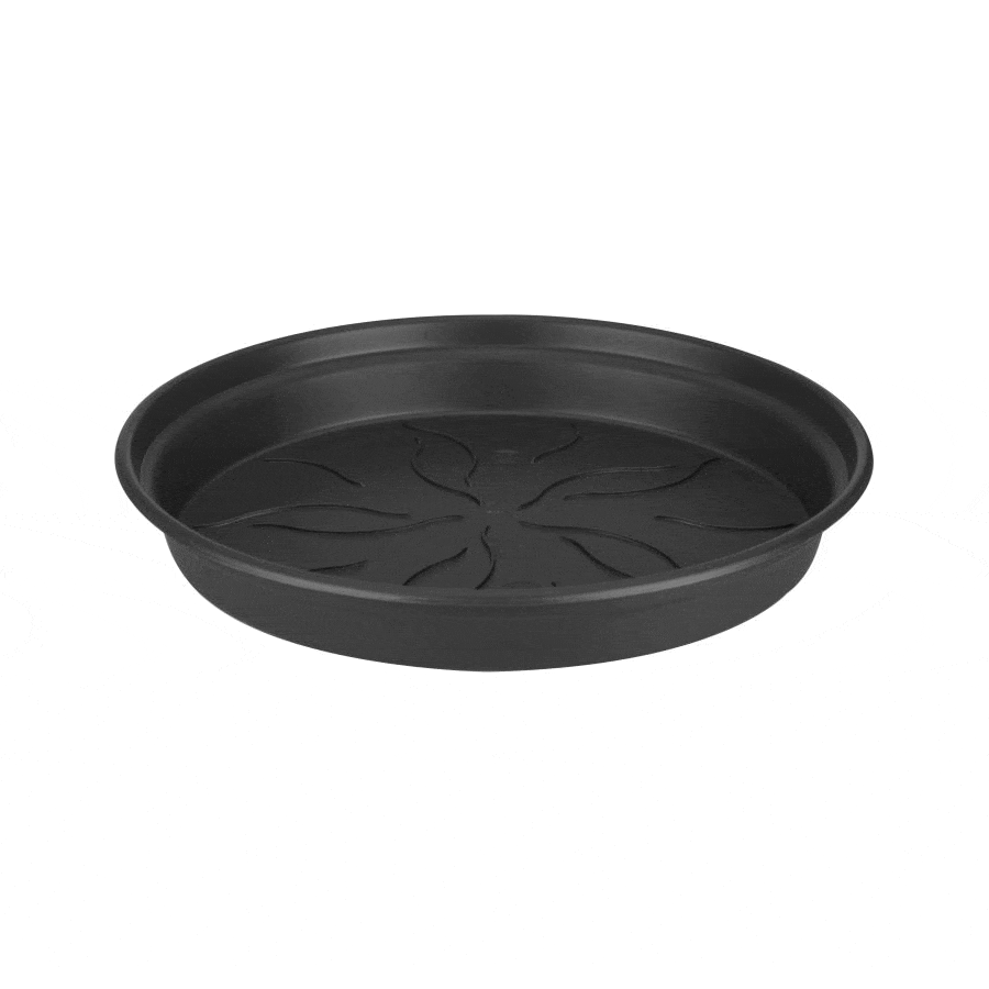 Gardening  -  Elho Green Basics Black 41Cm Round Saucer  -  50114303