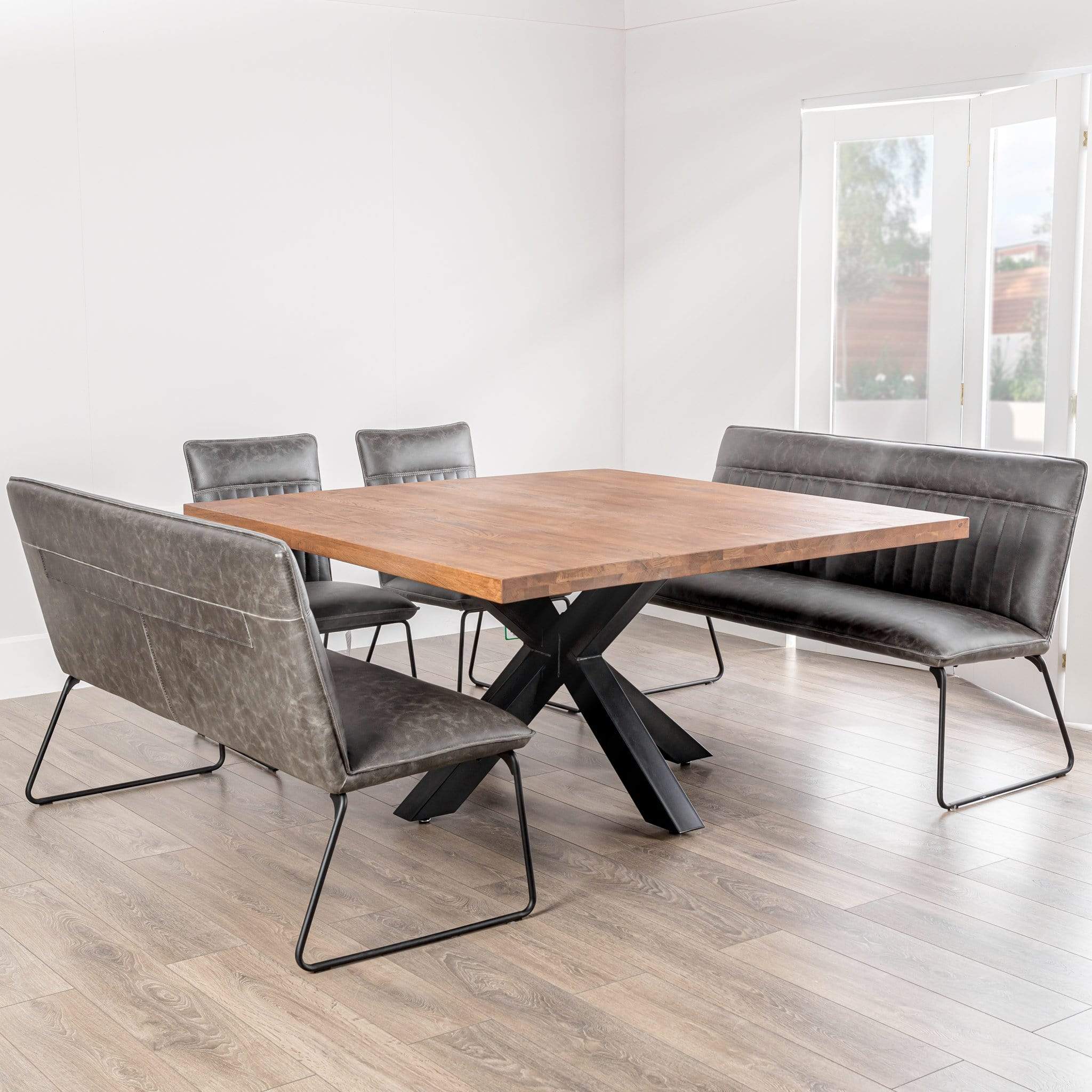 Skempton dining table and shop 4 chairs and bench set