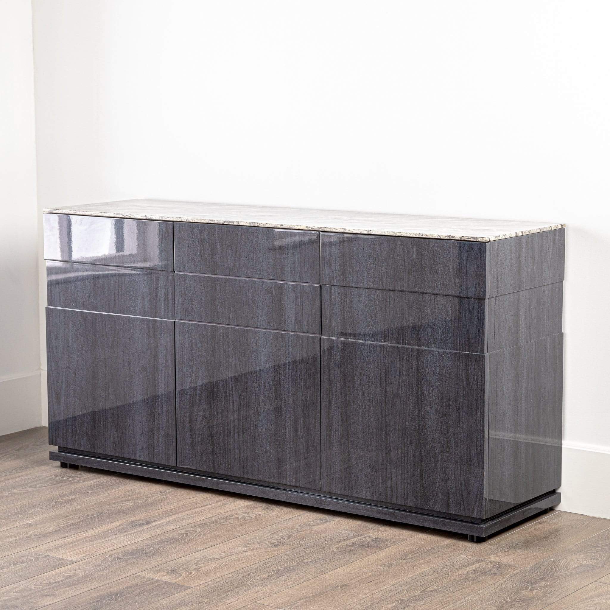 Grey marble store top sideboard