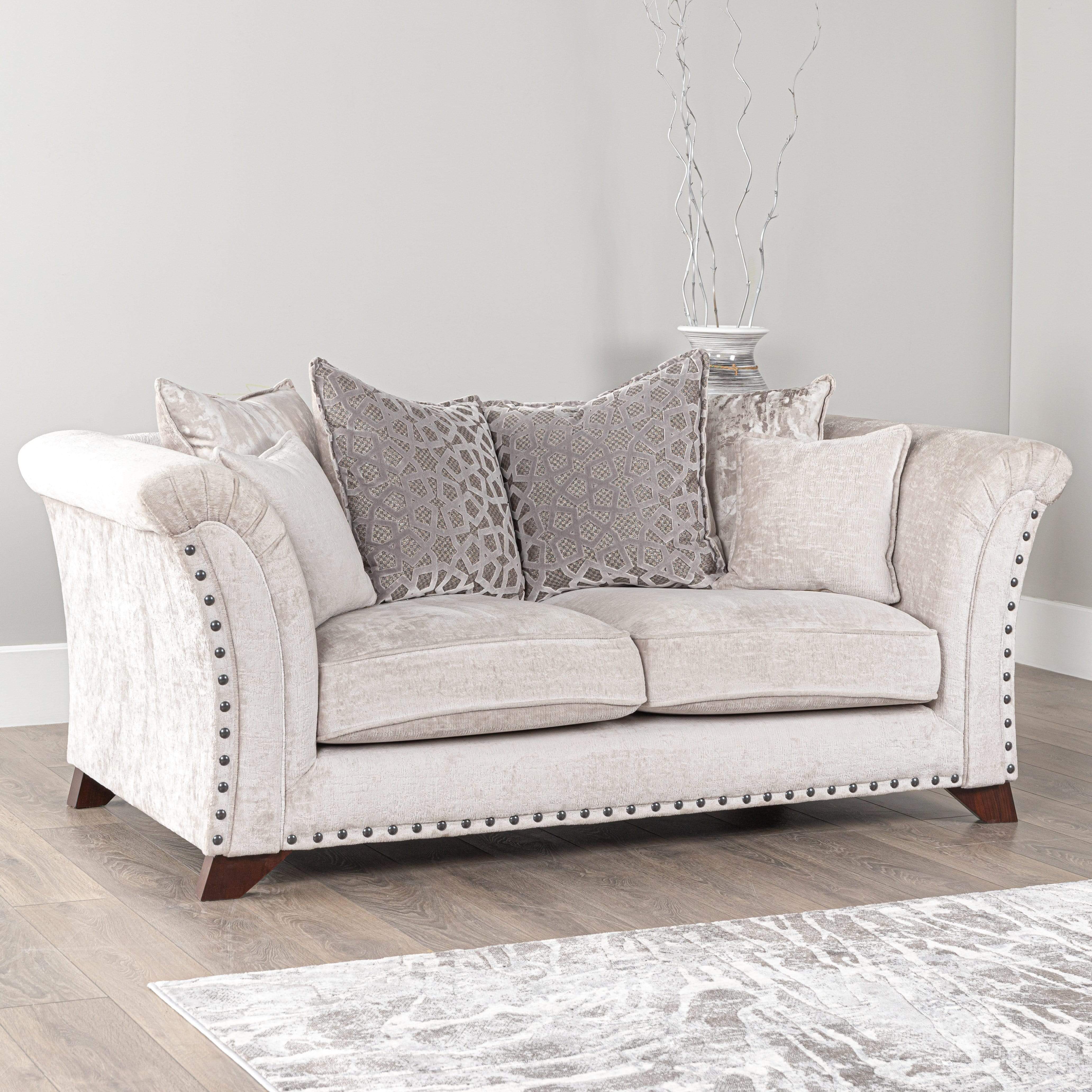 Lille 2 Seater Silver Sofa | Taskers Online Store, Liverpool