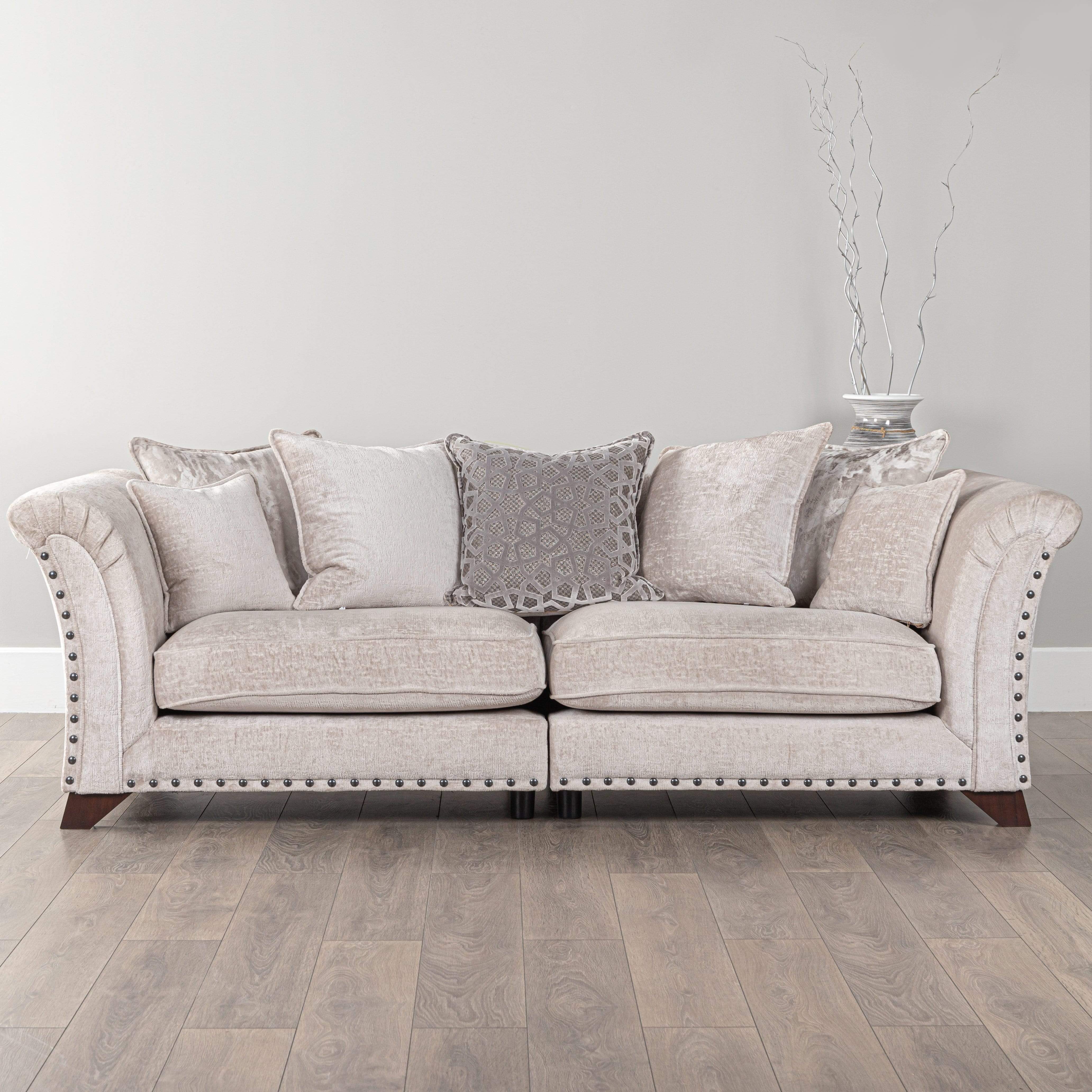 Silver grey deals settees