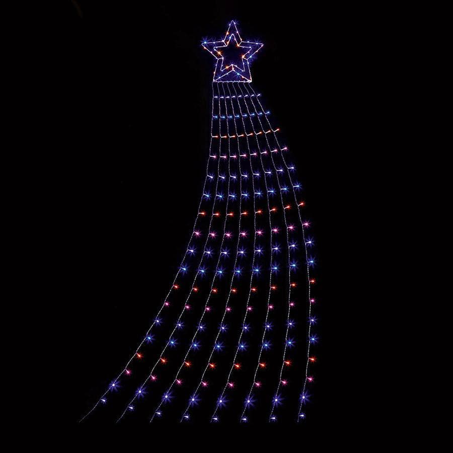 Christmas  -  Multi Action 3 Metre Rainbow Shooting Star LED Christmas Lights  -  60004064