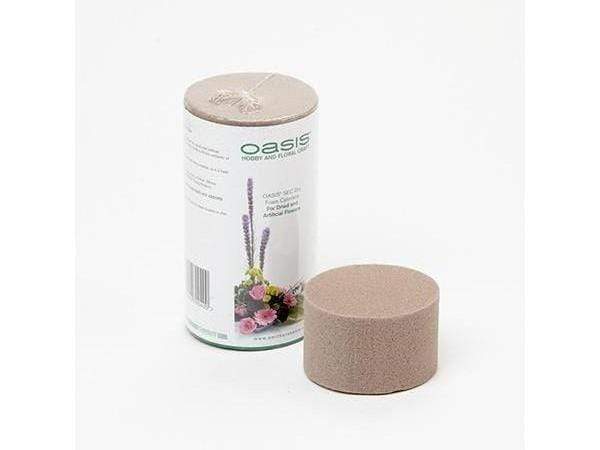 Gardening  -  Oasis 8X5Cm Sec Dry Foam Cylinder Natural  -  50056008