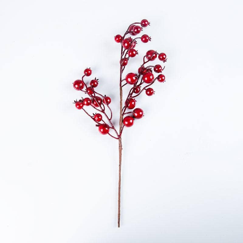 Christmas  -  Red Cranberry Christmas Pick - 45cm  -  60000926