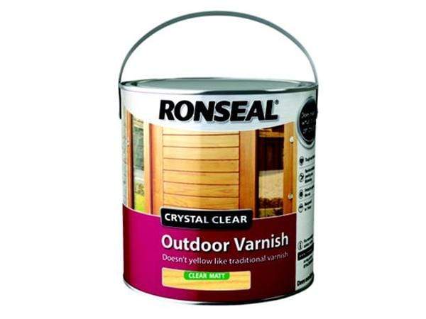 Ronseal 250Ml Crystal Clear Outdoor Matt Varnish | Taskers Online Store ...