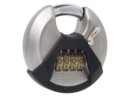 DIY  -  Sterling 70Mm Stainless Steel Combination Disc Padlock  -  50076663