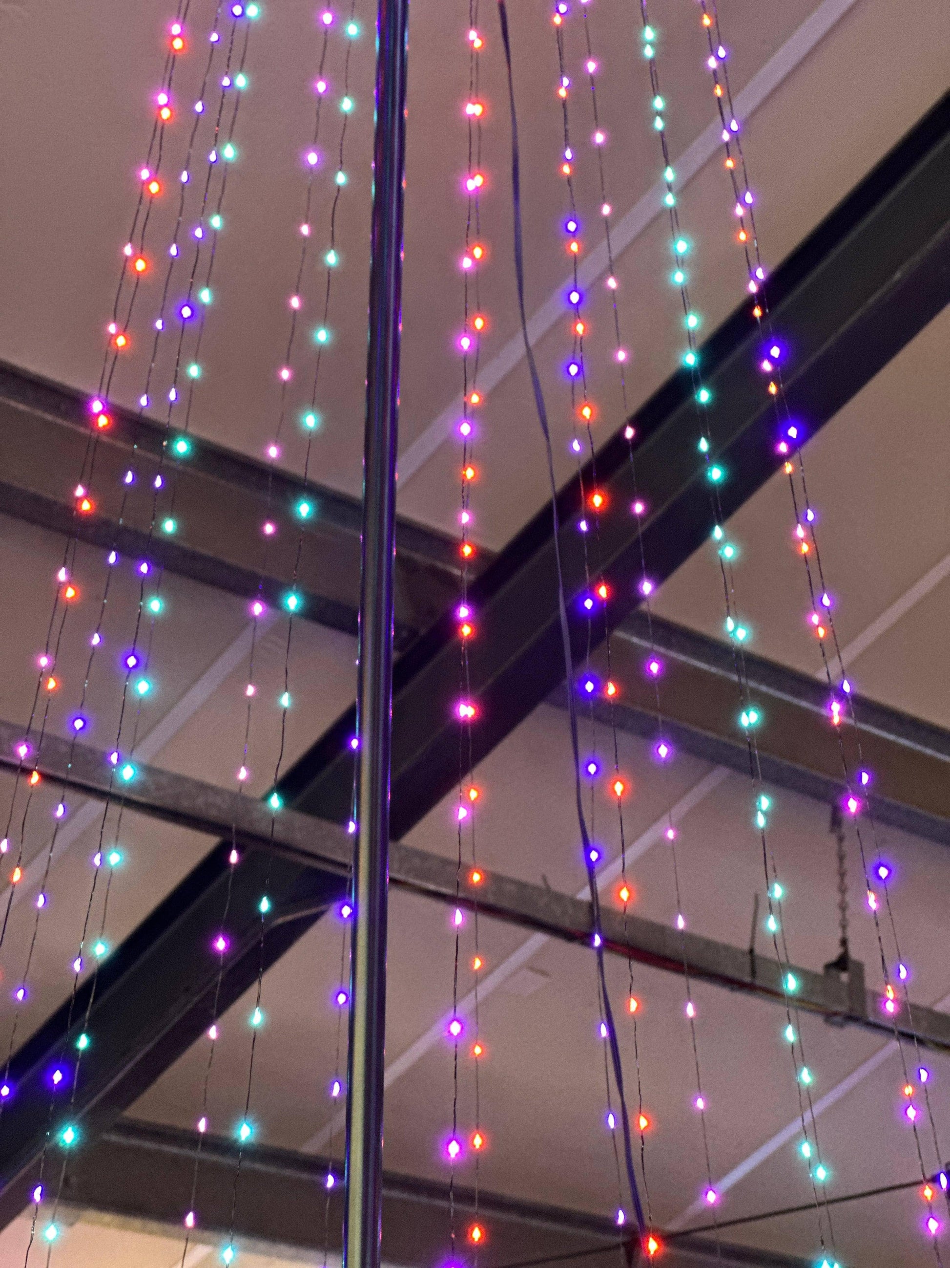 Christmas  -  889 Multicoloured Wire Pyramid Tree - 2.5m  -  60001015